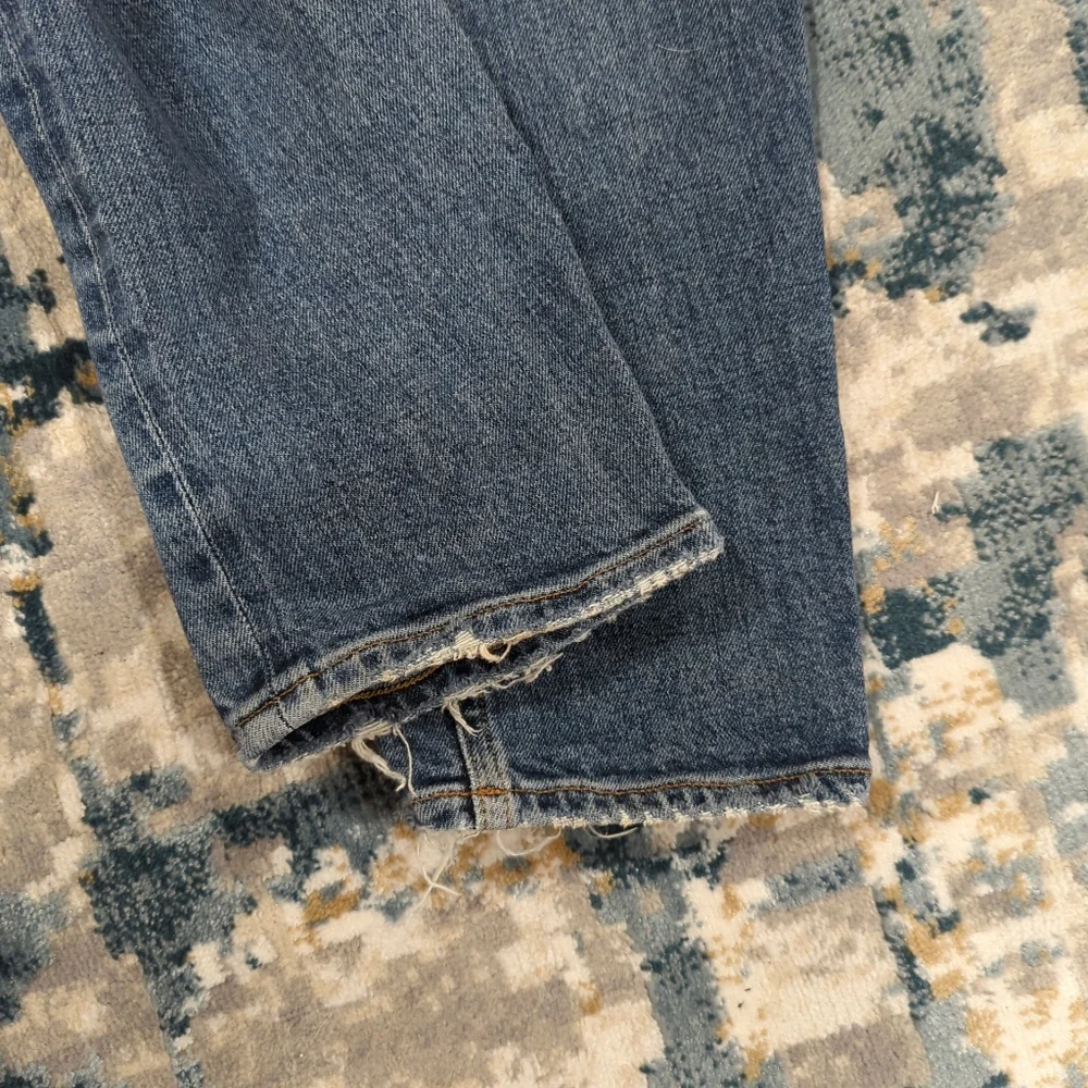 AGOLDE Willow Mid Rise Slim Straight Blue Jeans - Women's 28 Classic Basic Denim - Picture 6 of 14